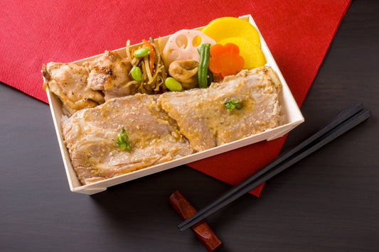 味噌漬け焼豚と鶏もも西京焼き弁当